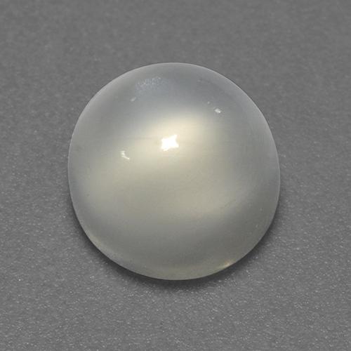 Pietra di luna Bianco caldo naturale da 1.93 ct, Taglio rotondo, Trasparente