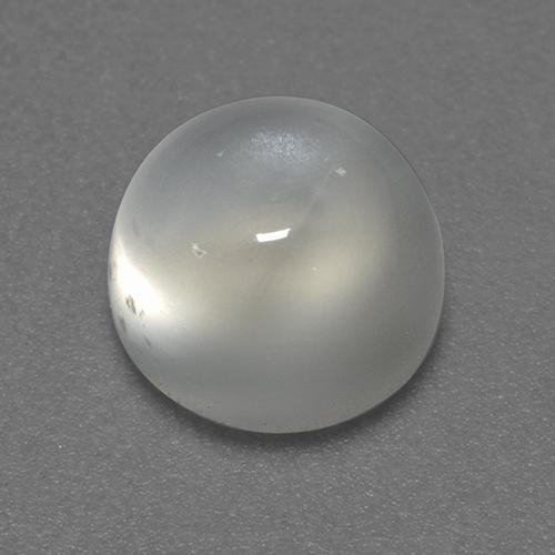 Pietra di luna Bianco caldo naturale da 1.93 ct, Taglio rotondo, Trasparente