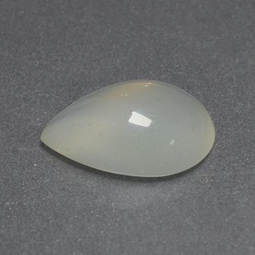 Pietra di luna naturale bianco da 1,43 ct, taglio a pera, trasparente