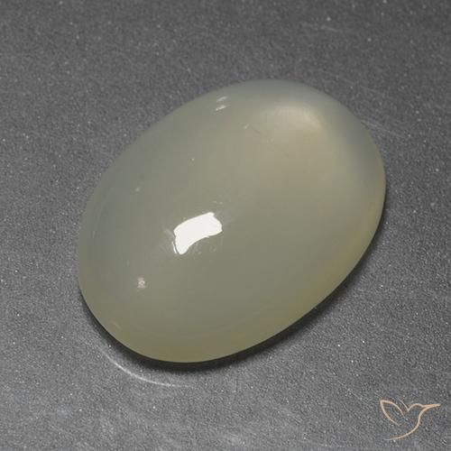 5.22ct Naturale Giallo chiaro Pietra di luna, Ovale, Trasparente