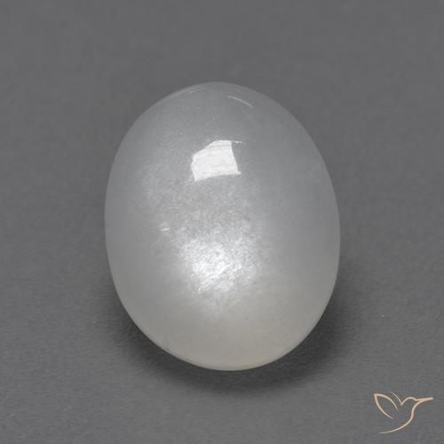 2.72ct Naturale Bianco Pietra di luna, Ovale, Trasparente