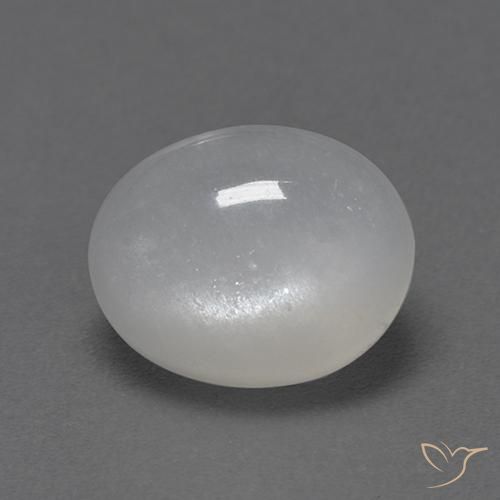 Pietra di luna Bianco naturale da 2.72 ct, Ovale, Trasparente