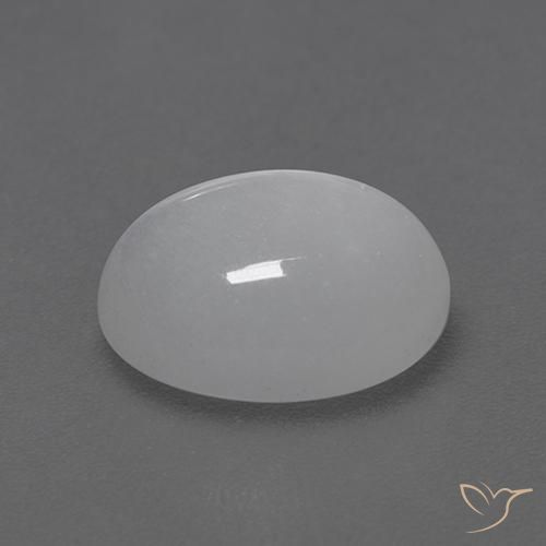 Pietra di luna Bianco naturale da 2.72 ct, Ovale, Trasparente