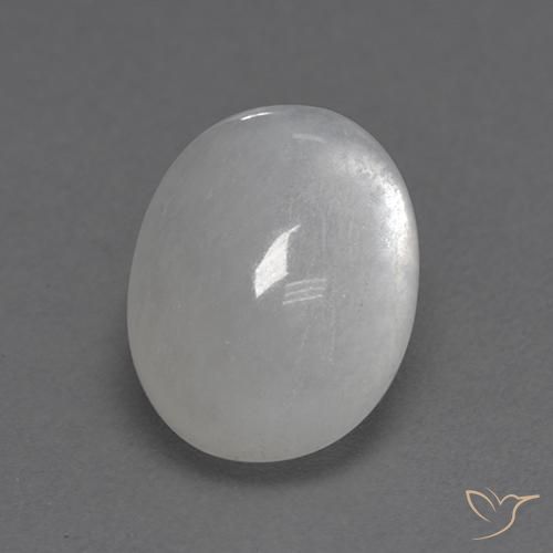 2.33ct Naturale Bianco Pietra di luna, Ovale, Trasparente