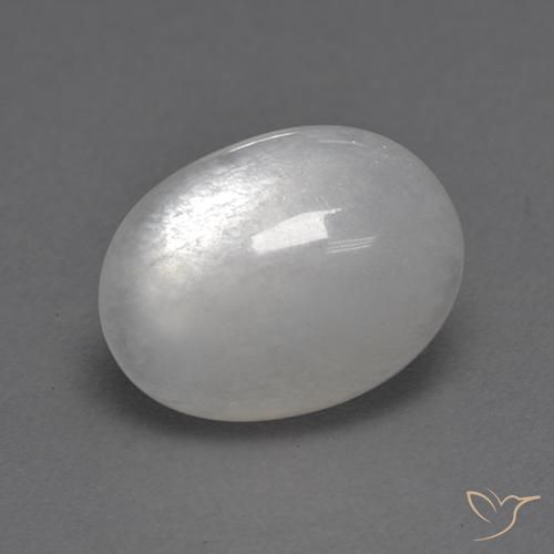 Pietra di luna Bianco naturale da 2.33 ct, Ovale, Trasparente
