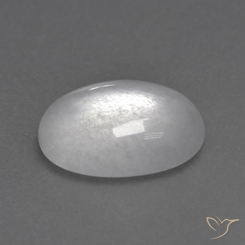 Pietra di luna Bianco naturale da 2.33 ct, Ovale, Trasparente