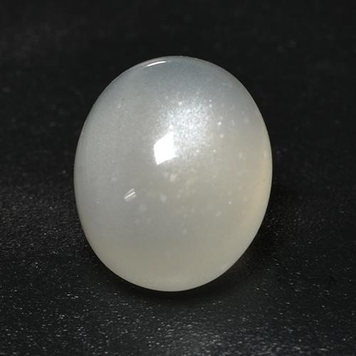 Pietra di luna naturale bianco da 3,18 ct, taglio ovale, trasparente