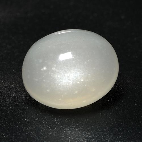 Pietra di luna naturale bianco da 3,18 ct, taglio ovale, trasparente