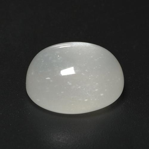 Pietra di luna naturale bianco da 3,18 ct, taglio ovale, trasparente