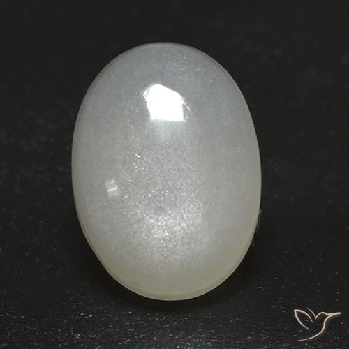 2.43ct Naturale Bianco crema Pietra di luna, Ovale, Trasparente