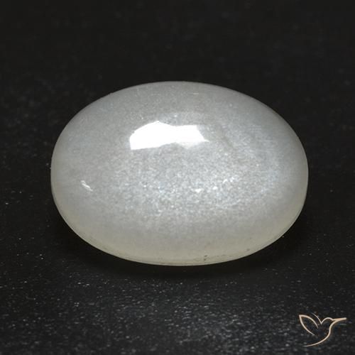 Pietra di luna Bianco crema naturale da 2.43 ct, Ovale, Trasparente