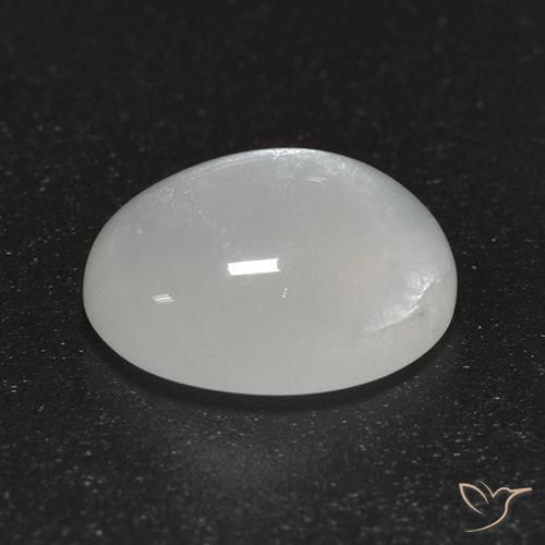Pietra di luna Bianco crema naturale da 2.54 ct, Ovale, Trasparente