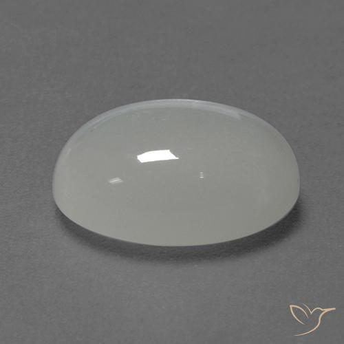 Pietra di luna Bianco naturale da 3.56 ct, Taglio ovale, Traslucido