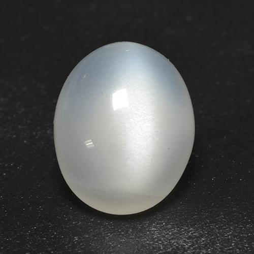 Pietra di luna Bianco crema naturale da 2.55 ct, Taglio ovale, Trasparente