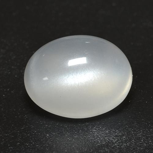 Pietra di luna Bianco crema naturale da 2.55 ct, Taglio ovale, Trasparente
