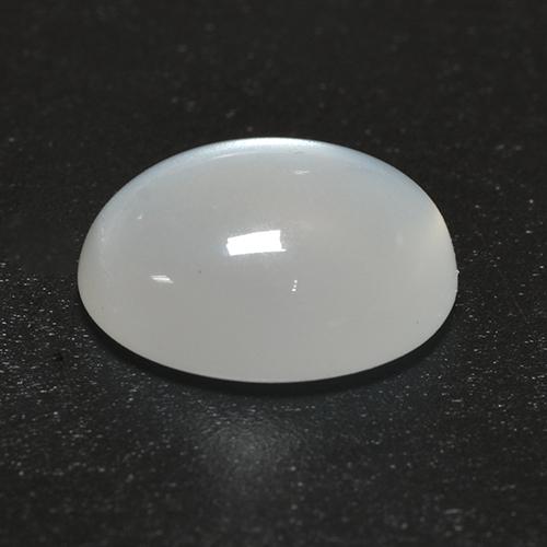Pietra di luna Bianco crema naturale da 2.55 ct, Taglio ovale, Trasparente