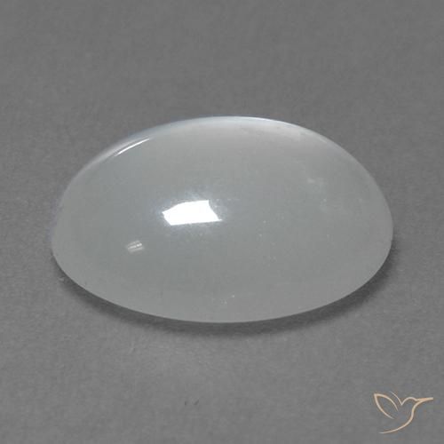 Pietra di luna Bianco naturale da 2.81 ct, Taglio ovale, Trasparente