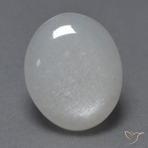 2.72ct Naturale Bianco Pietra di luna, Ovale, Trasparente