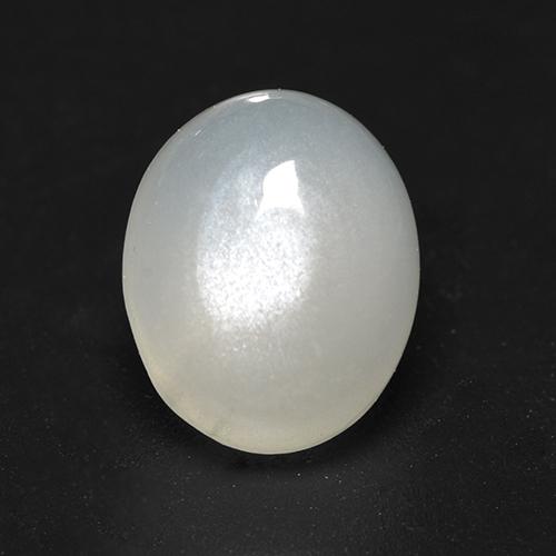Pietra di luna bianco caldo naturale da 3,11 ct, taglio ovale, traslucido