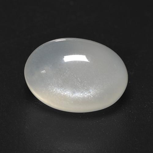 Pietra di luna naturale bianco da 3,06 ct, taglio ovale, trasparente
