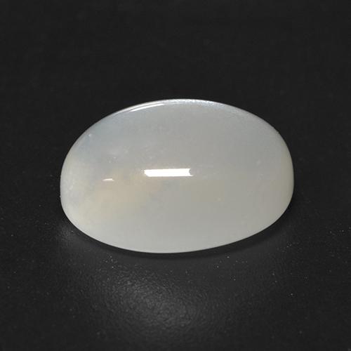 Pietra di luna naturale bianco da 3,06 ct, taglio ovale, trasparente