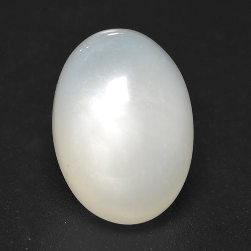 Pietra di luna Bianco naturale da 4.58 ct, Taglio ovale, Trasparente