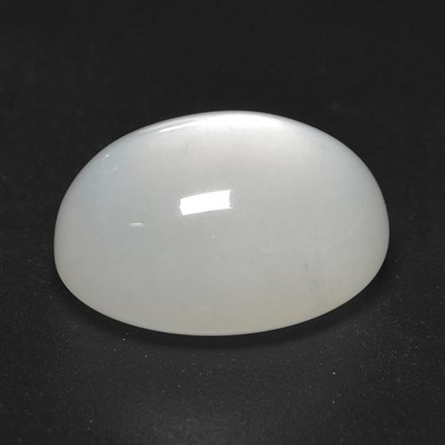 Pietra di luna Bianco naturale da 4.58 ct, Taglio ovale, Trasparente