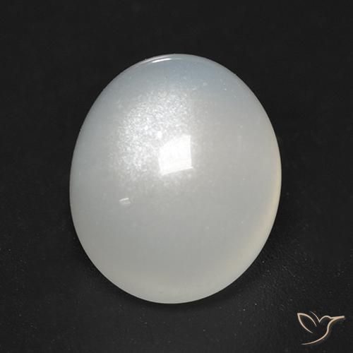 4.02ct Naturale Bianco caldo Pietra di luna, Ovale, Trasparente