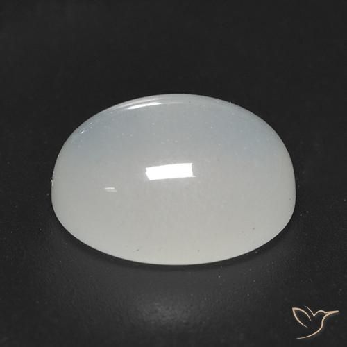 Pietra di luna Bianco caldo naturale da 4.02 ct, Ovale, Trasparente