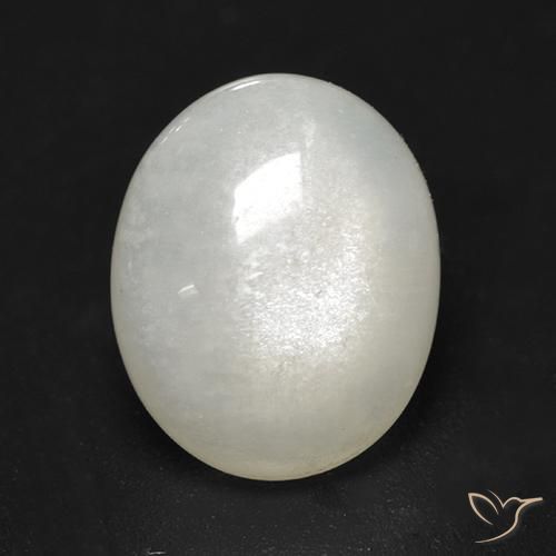 2.74ct Naturale Bianco crema Pietra di luna, Ovale, Trasparente, Photo A
