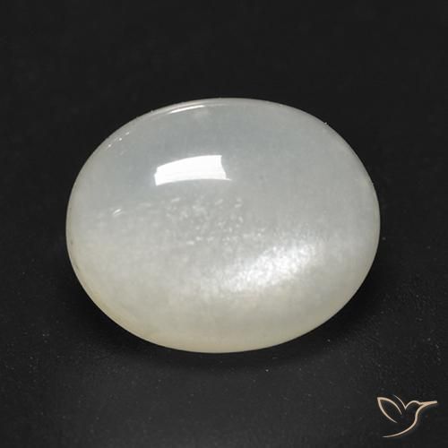 Pietra di luna Bianco crema naturale da 2.74 ct, Ovale, Trasparente