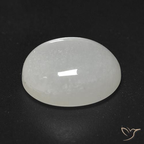 Pietra di luna Bianco crema naturale da 2.74 ct, Ovale, Trasparente