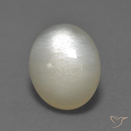 3.13ct Naturale Bianco Pietra di luna, Ovale, Traslucido