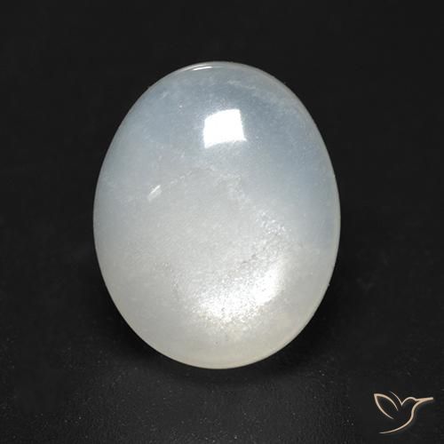 3.47ct Naturale Bianco caldo Pietra di luna, Ovale, Trasparente