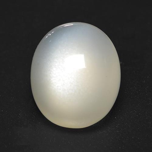 Pietra di luna naturale bianco da 4,07 ct, taglio ovale, trasparente