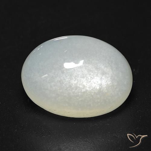 Pietra di luna Bianco crema naturale da 3.53 ct, Taglio ovale, Traslucido