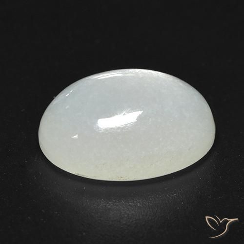 Pietra di luna Bianco crema naturale da 3.53 ct, Taglio ovale, Traslucido