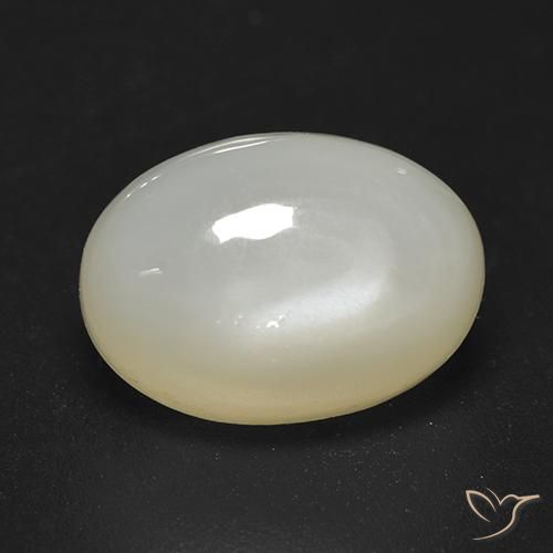 3.92ct Naturale Bianco caldo Pietra di luna, Ovale, Traslucido