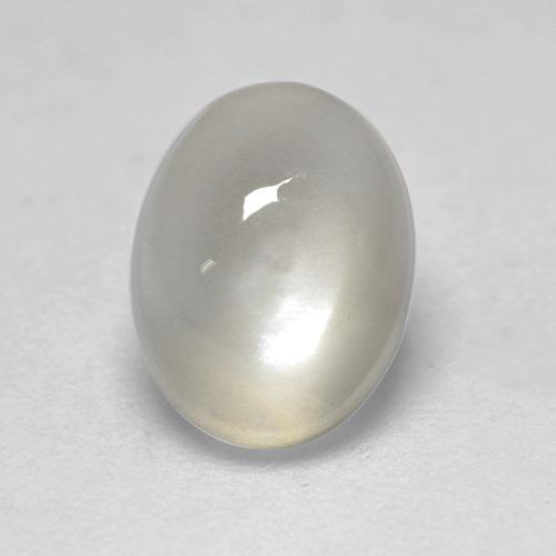 Pietra di luna Bianco caldo naturale da 1.96 ct, Taglio ovale, Trasparente