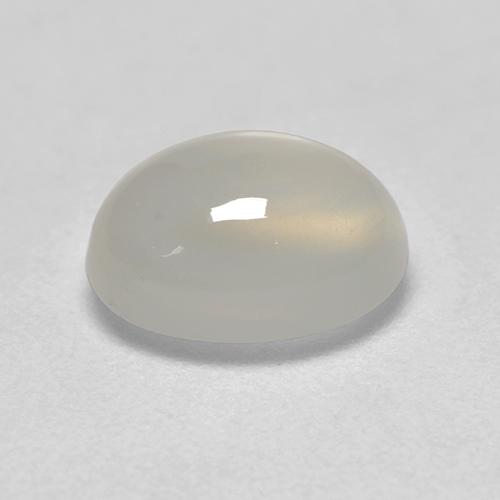 Pietra di luna Bianco caldo naturale da 1.96 ct, Taglio ovale, Trasparente