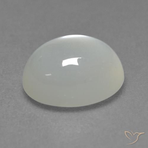 Pietra di luna Bianco caldo naturale da 2.26 ct, Ovale, Traslucido