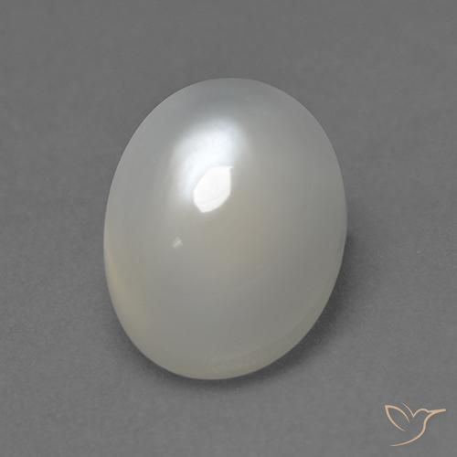 Pietra di luna Bianco caldo naturale da 2.33 ct, Ovale, Trasparente