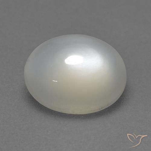 Pietra di luna Bianco caldo naturale da 2.33 ct, Ovale, Trasparente