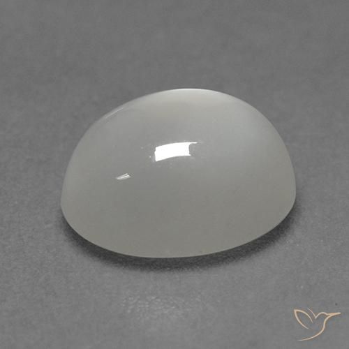 Pietra di luna Bianco caldo naturale da 2.33 ct, Ovale, Trasparente