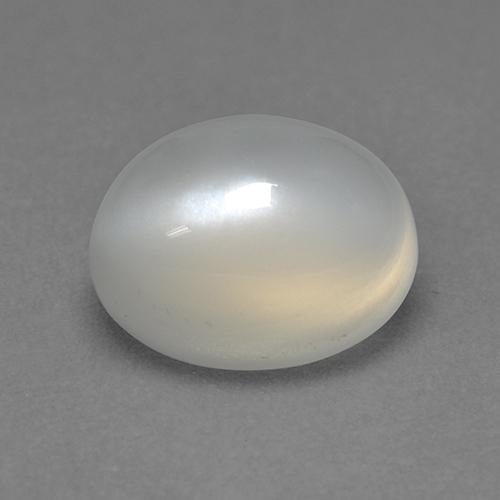 Pietra di luna naturale bianco da 2,32 ct, taglio ovale, trasparente