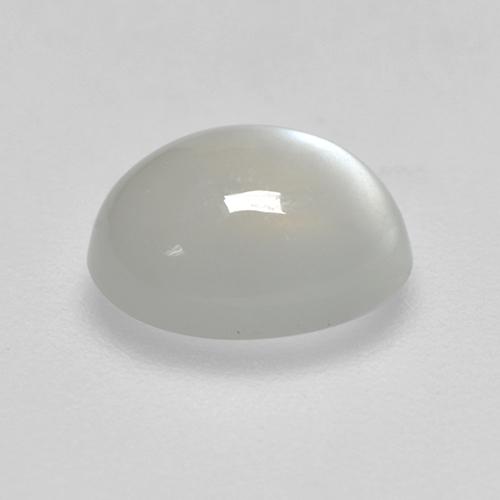 Pietra di luna bianco caldo naturale da 1,90 ct, taglio ovale, traslucido