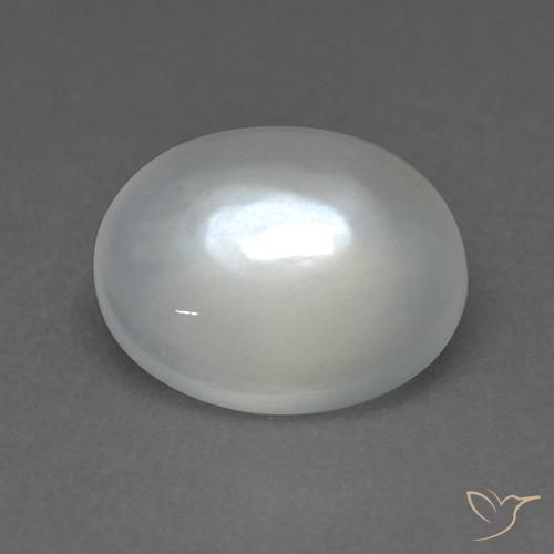 Pietra di luna Bianco caldo naturale da 1.72 ct, Ovale, Trasparente