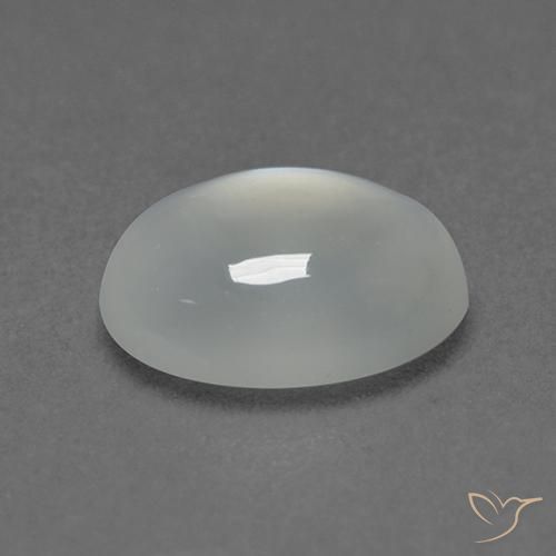 Pietra di luna Bianco caldo naturale da 1.72 ct, Ovale, Trasparente