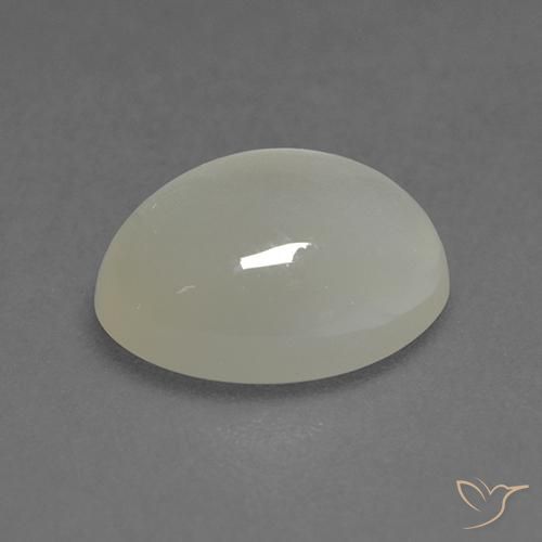 Pietra di luna Bianco caldo naturale da 1.86 ct, Ovale, Trasparente