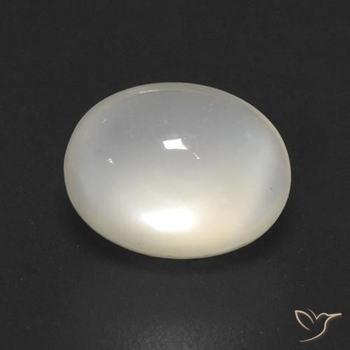 2.08ct Naturale Bianco Pietra di luna, Ovale, Trasparente